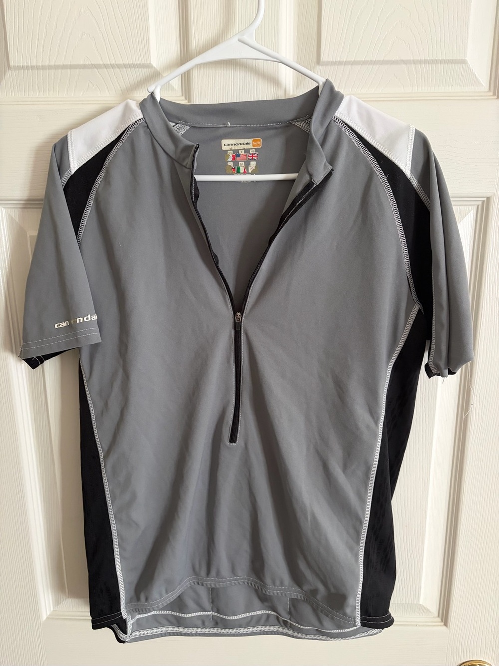 Cannondale Men's Gray Short-Sleeve Cycling Jersey